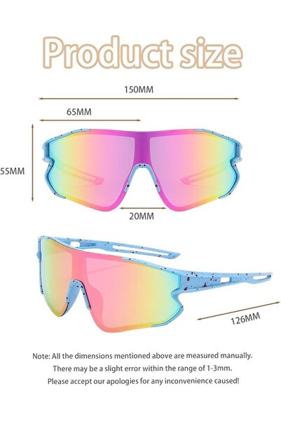 STARSTAR Two pairs of unisex polarized sports sunglasses, cycling glasses, su...