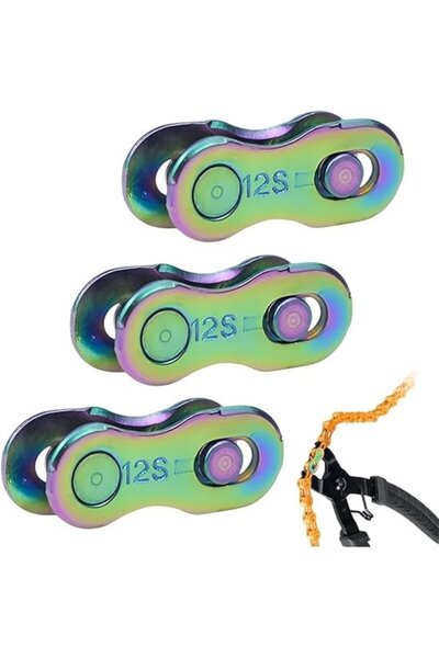 STARSTAR 3 Pair Quick Chain Attachment, 12 Speed Mountain Bike Mount, quick c...