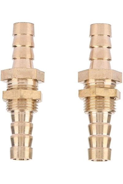 STARSTAR Two 10mm brass barbed hose connector adapters for hose connection.