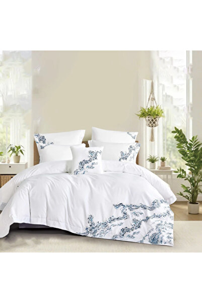 Pazar Home Bedding مفرش بازار هوم جريتل قطني نفرين 7 قطع بحشوة مخيطة 260*240سم
