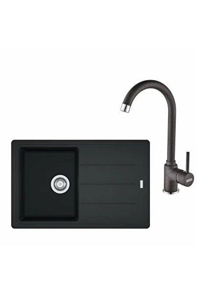 Franke Set chiuvetă de bucătărie compozită cu o singură cuvă, cu scurgător, 7...