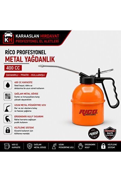 Rico PROFESYONEL METAL YAĞDANLIK 400 CC