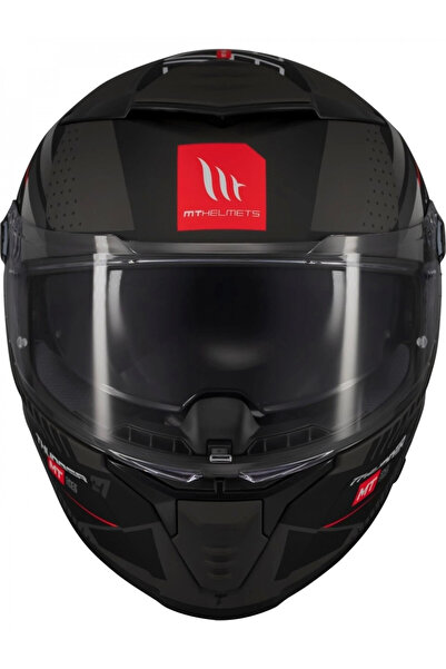MT KASK FF118BSV THUNDER 4 R SV LUMINENCE D1 PARLAK SİYAH GRİ