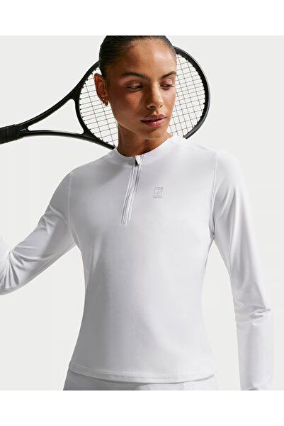 Nike NikeCourt Advantage Women's Dri-FIT Mid-Layer Tennis Top REDSPORT