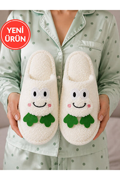 STOCON Soft Plush House Slippers with Frog Figure Teddy Women's House Slipper...