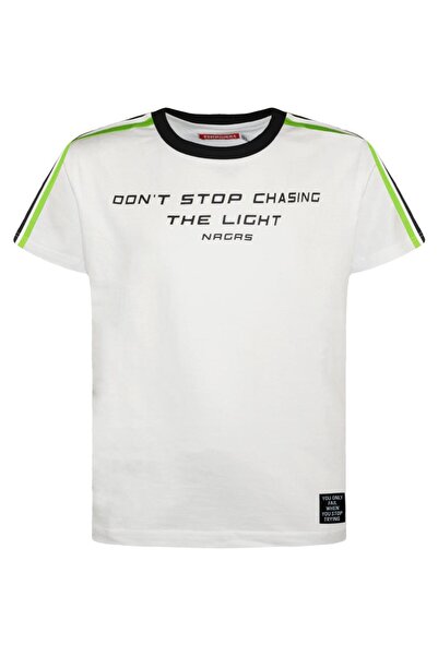Energiers Μπλούζα "Don't stop chasing the light" λευκό