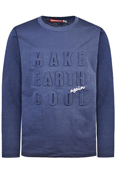 Energiers Μπλούζα "Make earth cool" μπλε