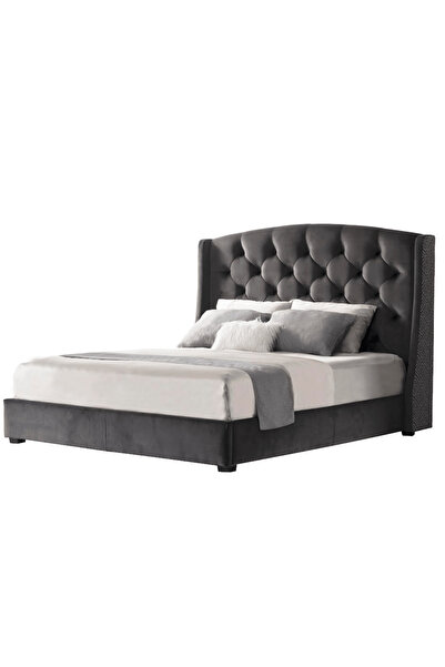 Roots Furniture سرير أشي المبطن (مقاس كوين/كينج)