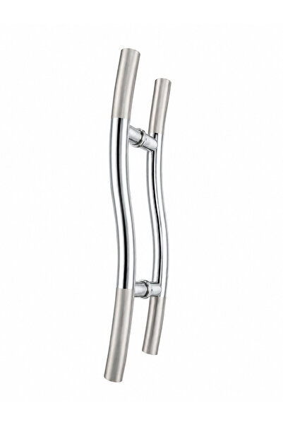 Condi Collection 304 Stainless Steel Double Curved Glass Door Pull Handle – S...