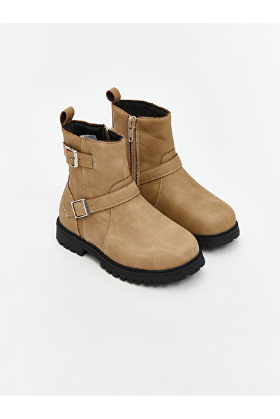 LC Waikiki Faux Suede Baby Girls' Boots