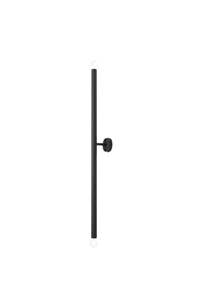 Aldex Aplică de perete, Tubo 2 L, 100cm, metal, negru, E14