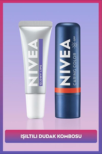 NIVEA SPF30 Mercan Renkli Dudak Bakım Kremi ve Nemlendirici Dudak Parlatıcısı...