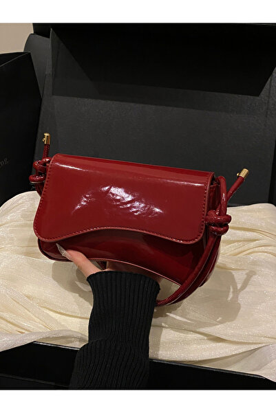 Take Two By Styli Red Faux Leather Shoulder Bag