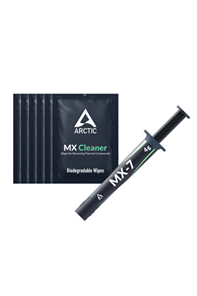 Arctic MX-7 4gr + Mendil ULTIMATE 6x MX Cleaner + Termal Macun Mendilli