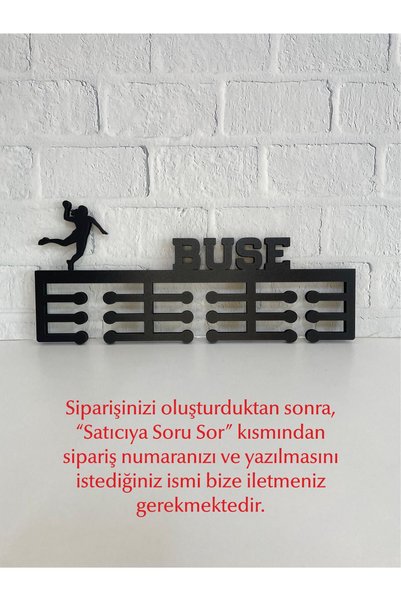 14 Design Kişiye Özel Hentbol Madalya Askısı - Kadın Figür