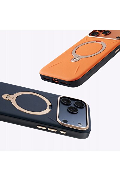 NO BRAND Husă din piele TORRAS QPRO pentru iPhone 17 Pro Max (Maro Chihlimbar)