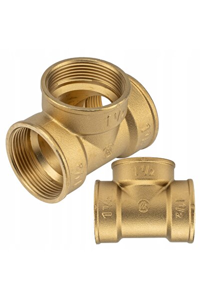 NO BRAND Triunghi triplu din alamă, cu brațe egale, 1 1/2 " DN40, MUFOWY GW, ...