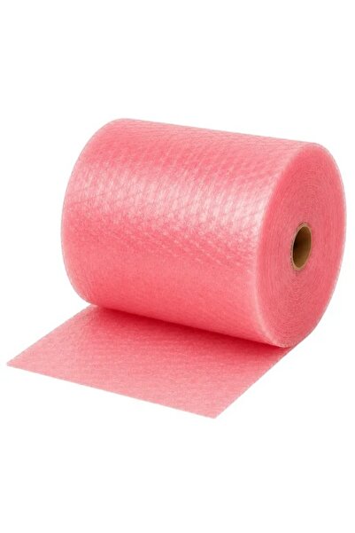 INATECH Folie cu Bule Mici 2 Straturi, 500 mm x 100 m, Grosime 60 my, Roz