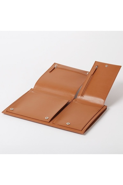 Lexon Husă plată din piele, elegantă, pentru laptop de 14 inch