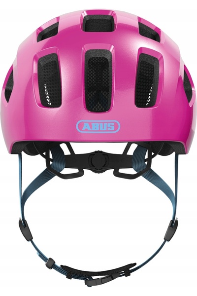 Abus Youn-I 2.0 cască de ciclism pentru copii, roz strălucitor, 52-57 cm (M)