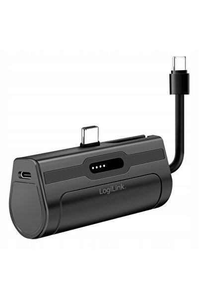 LogiLink POWERBANK 4500 mAh Încărcare rapidă 10W USB-C Compact Negru