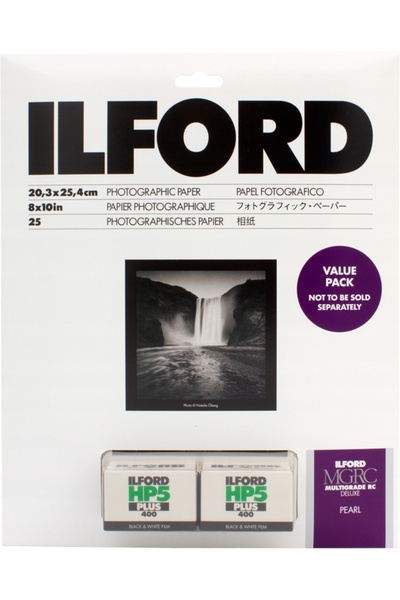 ILFORD Kit 2x Film HP5 400/36 plus hârtie 20,3x25,4cm 25 coli