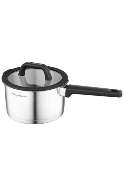 FLORINA Oală din oțel inoxidabil cu capac Chef 18cm 2.5l