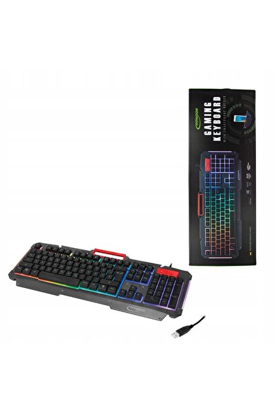 NO BRAND Tastatură de gaming mecanică Typhoon RGB cu iluminare de fundal curc...
