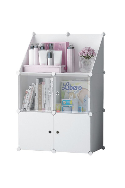 NO BRAND Dulap modular pentru haine de copii, tip șifonier, cu sertare, MX59,...