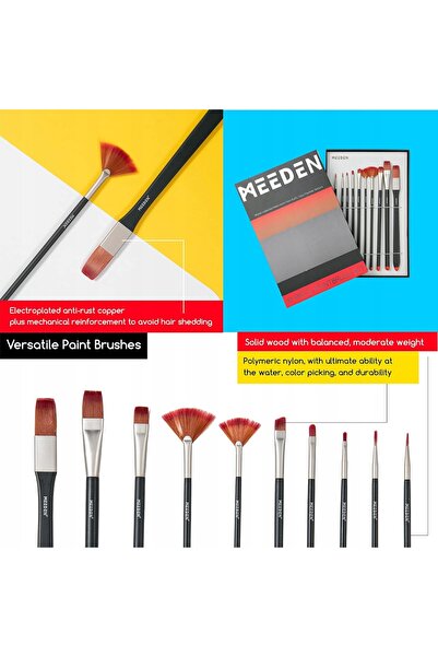 NO BRAND Set profesional mare de pictură acrilică PAINTS STUDIO L359