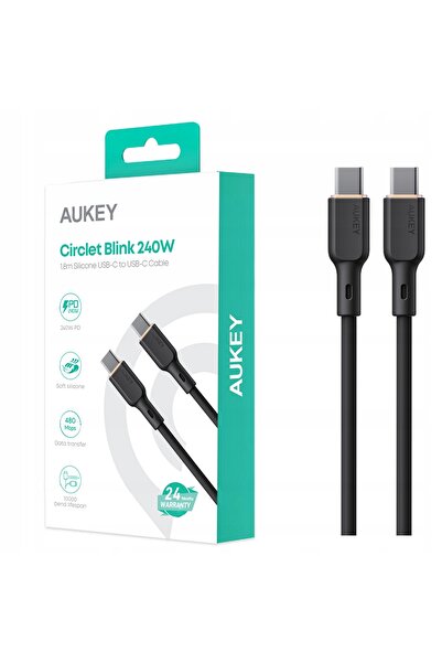 NO BRAND Cablu de încărcare AUKEY USB-C / USB-C 1.8m 240W 480Mbps CB-SCC242 S...