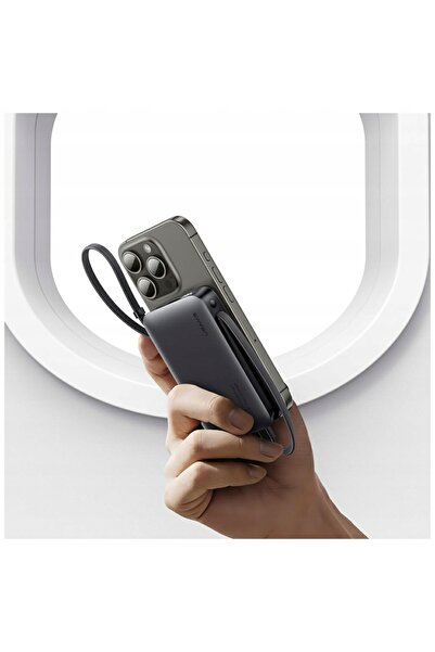 Usams Powerbank Seria XR CD228 10000mAh 20W + cablu USB-C/Lightning negru