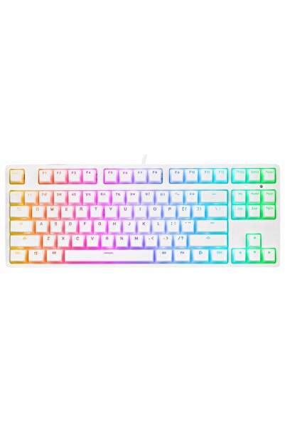 Rampage Tastatură mecanică TKL GHOST Switch-uri Huano Red albă