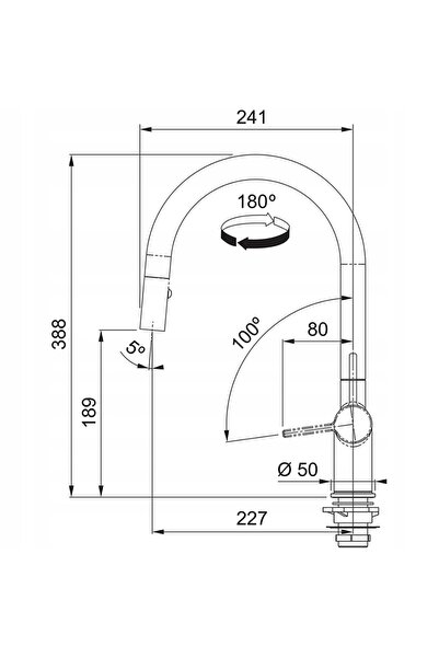 Franke Baterie de bucătărie cromată Tap Active J pull down studio 115.0653.401