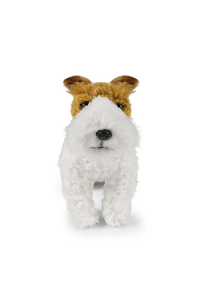 NO BRAND Piex Fox Terrier de pluș, 30 cm, Rappa – mascotă ecologică pentru copii