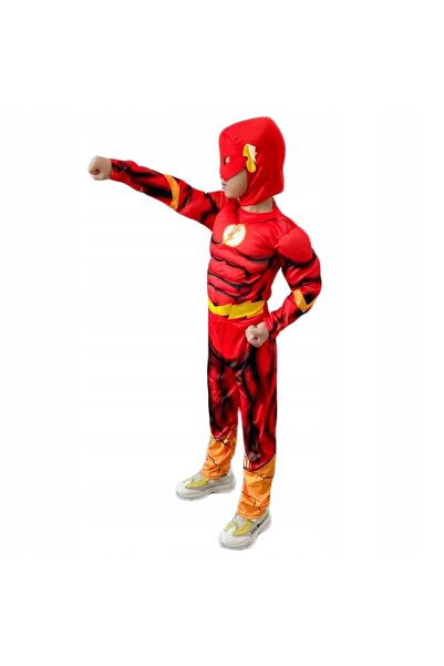 NO BRAND COSTUM FLASH AVENGERS CU MUȘCHI Mărimea S COSTUM PENTRU BĂIEȚI 98/11...