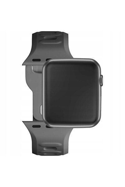 3MK Curea de ceas din silicon gri pentru Apple Watch 42/44/45/49mm