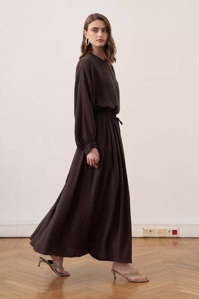 Moca Sanaz Skirted Suit Bitter Brown