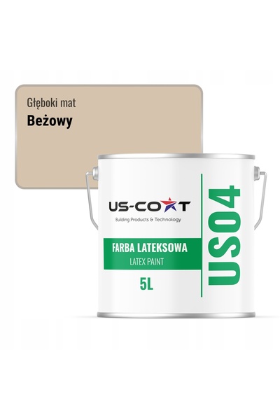 NO BRAND Vopsea latex de perete, culoare bej, H4155, 5L, mat profund, pentru ...