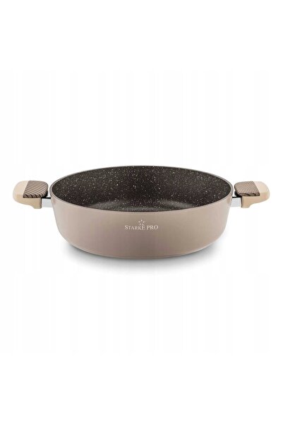Starke Pro PATELNIA INDUKCIA Deep LARGE Gaz Bej Cafea deschisă 28 cm