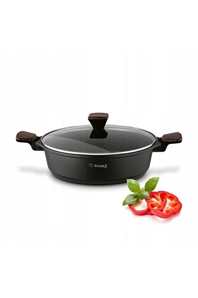 Starke Pro PATELNIA marmură INDUCȚIE CAPAC PROFUND Lemn de sequoia 28 cm