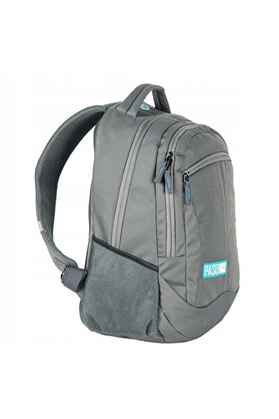 NO BRAND Rucsac școlar PASO BACKPACK SCHOOL YOUTH gri cu două compartimente 1...