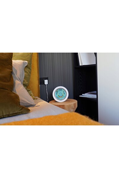 Blaupunkt Stație meteo wireless Wi-Fi cu ceas cu alarmă și senzor de smog Tuya