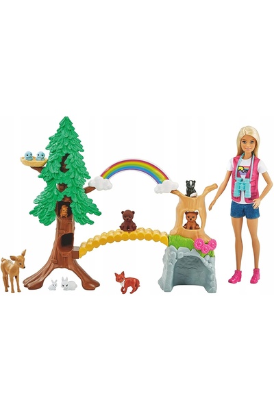 mattel LALKA BARBIE GUIDE 10 animale curcubeu