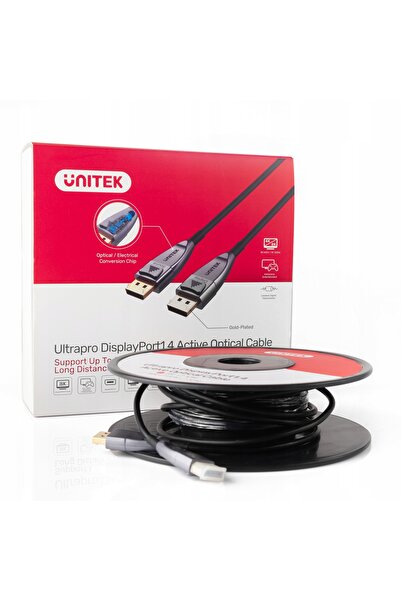 Unitek Cablu DisplayPort 1.4 de 30m (optical, 8K, AOC)