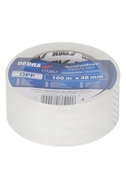 dedra 36 bucăți bandă adezivă transparentă pentru ambalare, 48mmx100m, cu ade...