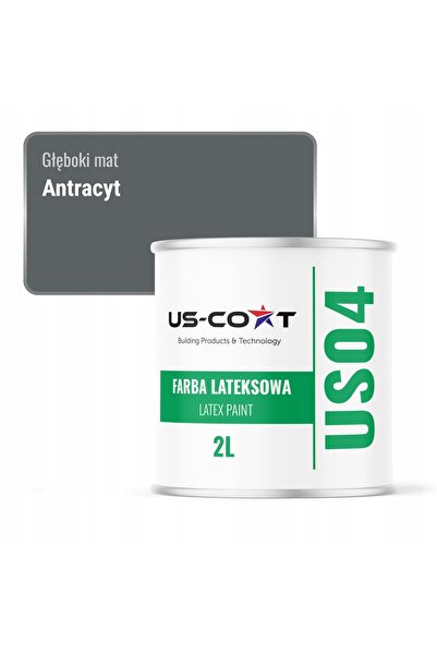 NO BRAND Vopsea latex de perete antracit H0912 2L mat intens pentru pereți și...