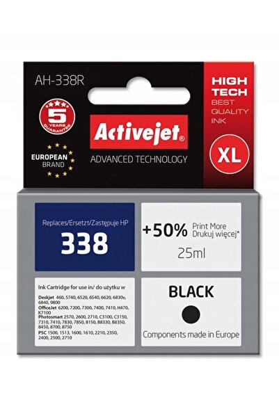 ActiveJet Cerneală pentru HP 338 C8765EE Negru 25 ml AH-338R