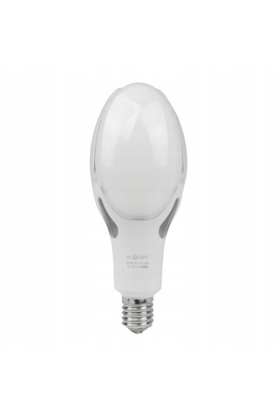 ecolight Bec LED pentru iluminat stradal, soclu E40, putere mare 80W, alb rec...
