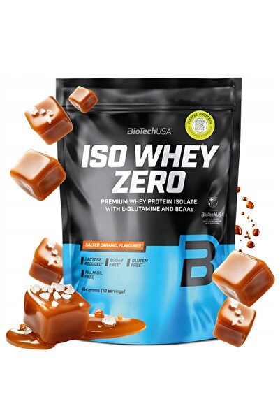 NO BRAND Supliment proteic BIOTECH Iso Whey Zero Caramel sărat (454 g) Fără z...